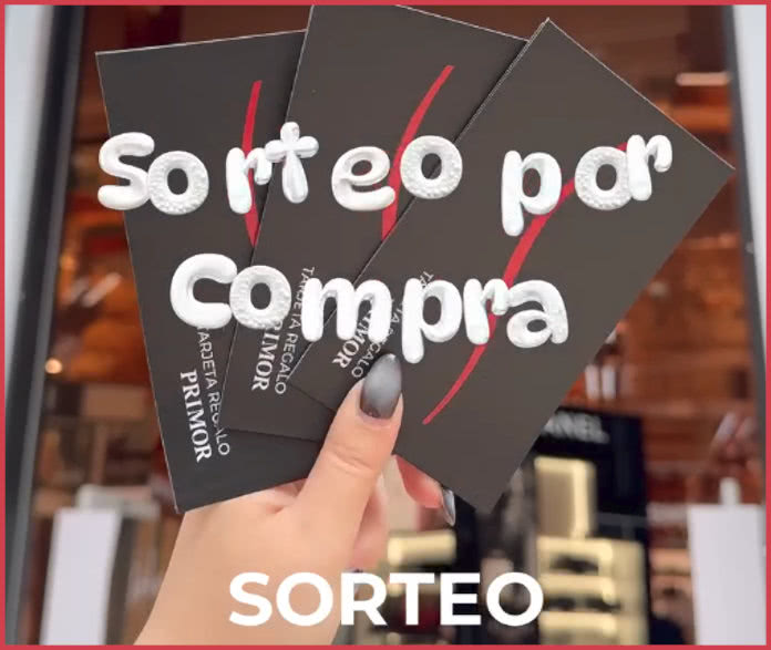 Sorteo Por Compra Primor Tarjetas 50e