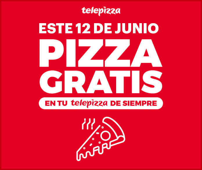 Gratis Telepizza Porciones Pizza 12 Junio