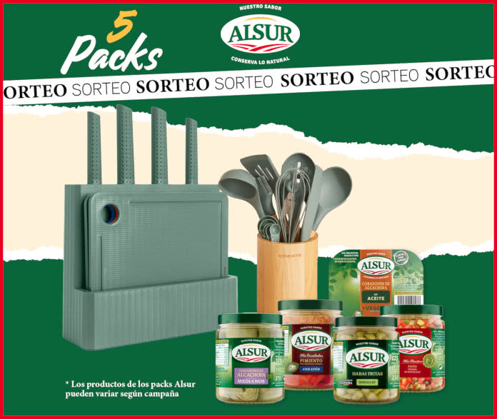 Sorteo Alsur 5 Packs Utensilios Cocina