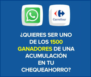 Sorteo Carrefour 1500 Acumulaciones Cheque