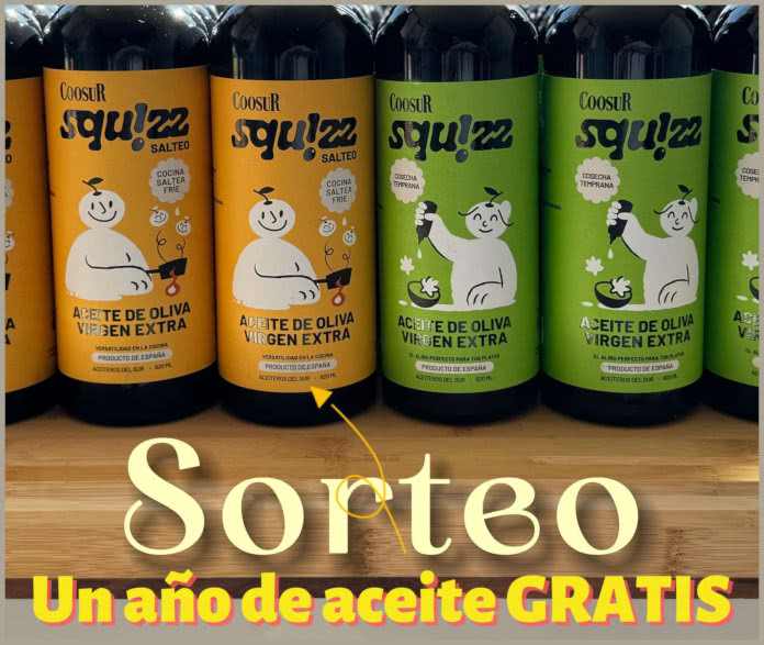 Sorteo Coosur Squizz Lote 12 Meses Aceite Oliva