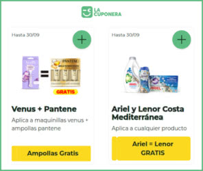 Gratis La Cuponera Venus Pantene Ariel Lenor