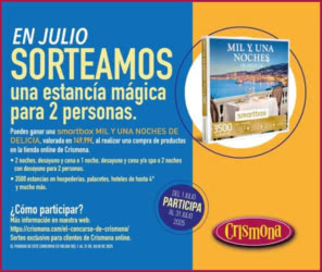 Sorteo Crismona Experiencias Julio 25