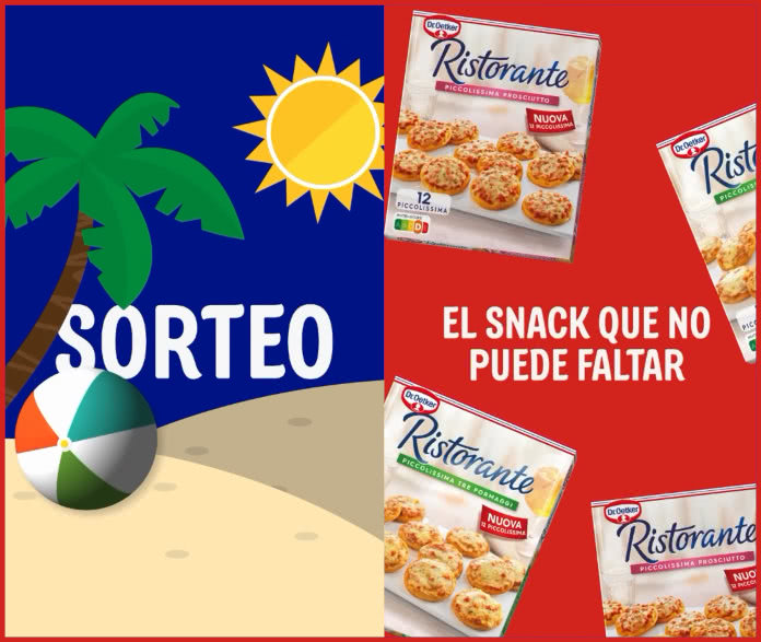 Sorteo Dr Oetker Lote 10 Pizzas Piccolissima