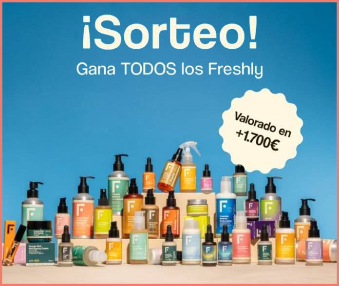 Sorteo Freshly Cosmetics Lote 67 Productos