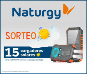 Sorteo Naturgy 15 Cargadores Solares