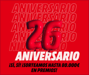 Sorteo Por Compra Mediamarkt 26 Aniversario 80000e
