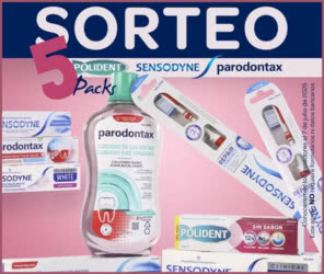 Sorteo Supermercados El Jamon 5 Packs Parodontax Sensodyne Polident