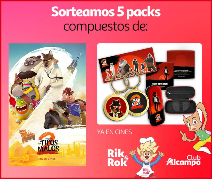 Sorteo Alcampo 5 Packs Tipos Malos 2