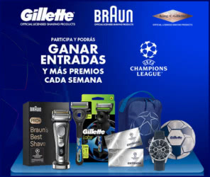 Sorteo Gillette Braun Entradas Champions League