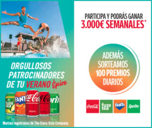 Sorteo Por Compra Coca Cola 3000e Semanales