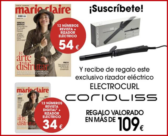 Regalos Suscripción Revistas Marie Claire Octubre 2025