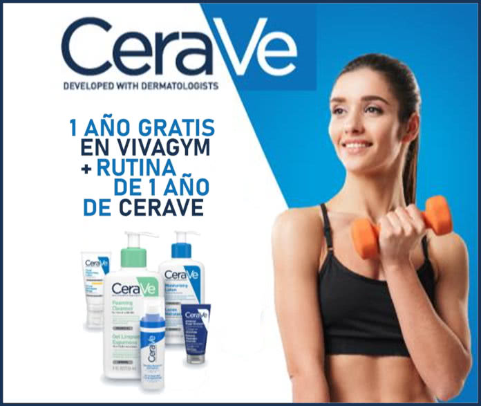 Sorteo Cerave Vivagym 12 Meses
