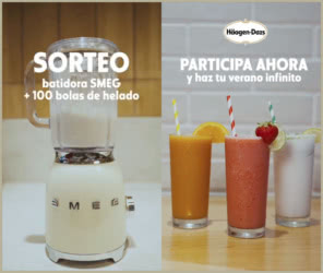 Sorteo Haagen Dazs Batidora Smeg 100 Bolas Helado