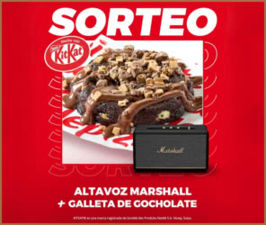 Sorteo Kit Kat Altavoz Marshall Galleta Gocholate