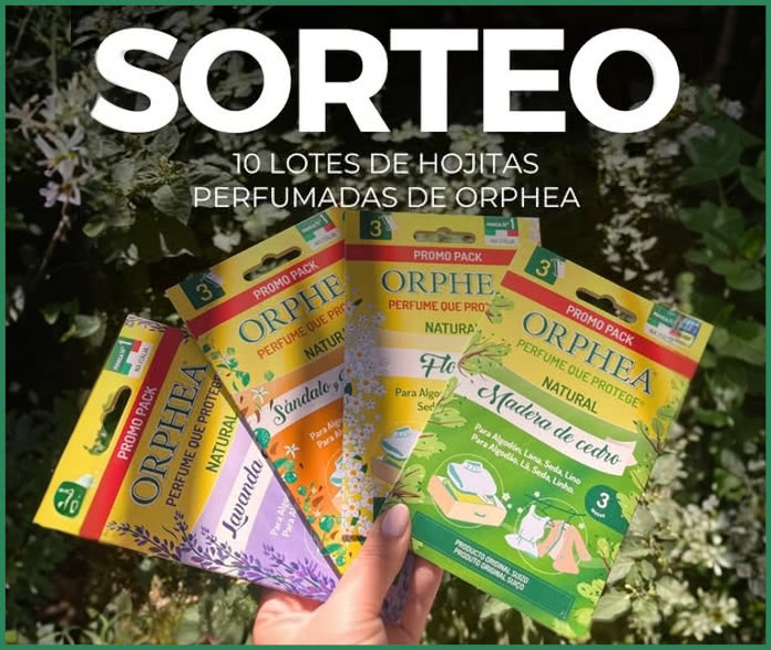 Sorteo Orphea 10 Lotes Hojitas Perfumadas