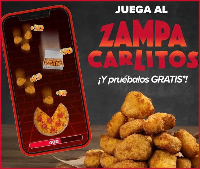Sorteo Pizzerias Carlos Juego Zampa Carlitos