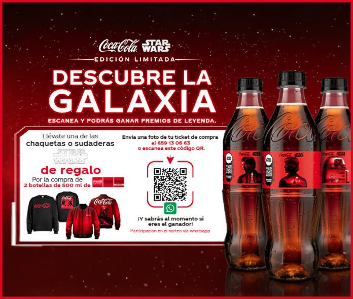 Sorteo Por Compra Coca Cola Sudaderas Star Wars Petrol