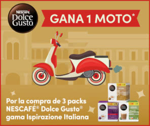 Sorteo Por Compra Dolce Gusto 1 Vespa