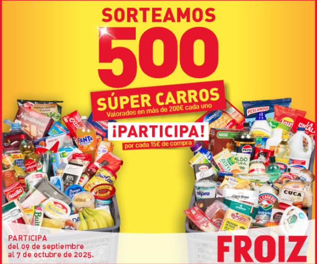 Sorteo Por Compra Froiz 500 Super Carros
