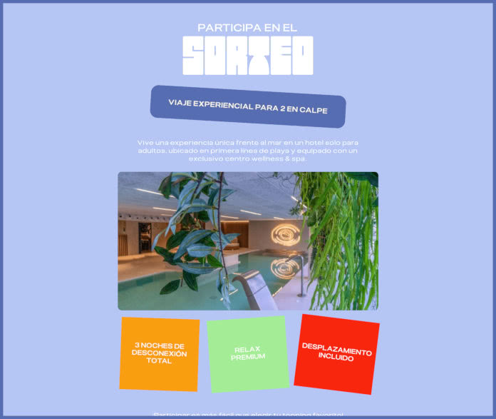 Sorteo Por Compra Serrano Toppings Viaje Calpe