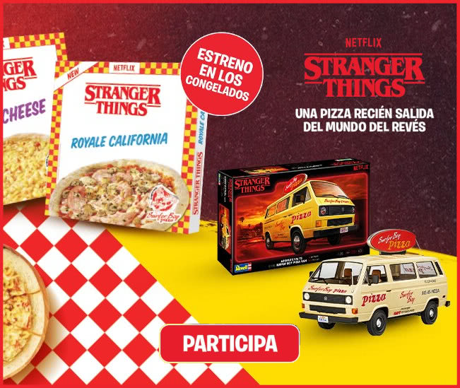 Sorteo Por Compra Supermercados Dia Pizzas Stranger Things 50 Furgonetas