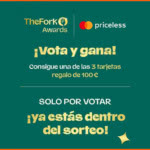Sorteo The Fork Awards 3 Tarjetas 100e