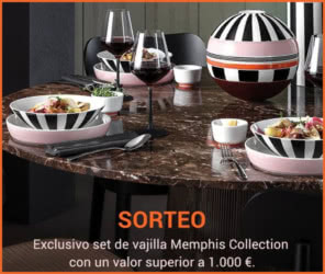 Sorteo Villeroy Boch Set Memphis