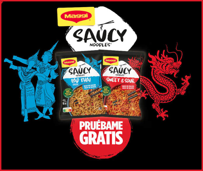 Prueba Gratis Maggi Saucy Noddles