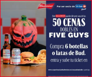Sorteo Carrefour 50 Cenas Five Guys