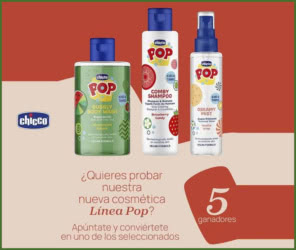Sorteo Chicco 5 Packs Baño Pop