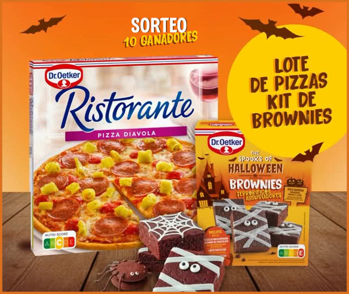Sorteo Dr Oetker 10 Pizzas Kit Brownies