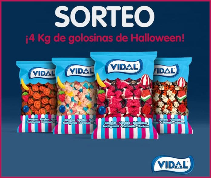 Sorteo Golosinas Vidal 4 Kg Halloween