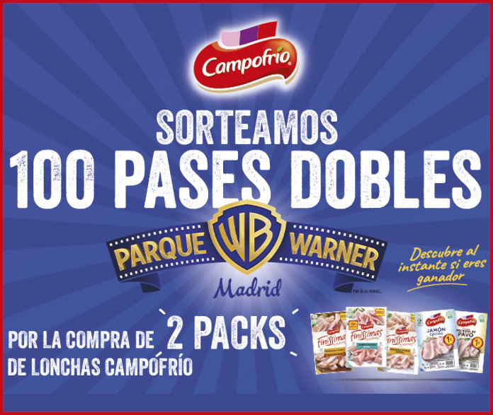 Sorteo Por Compra Campofrio 100 Pases Parque Warner