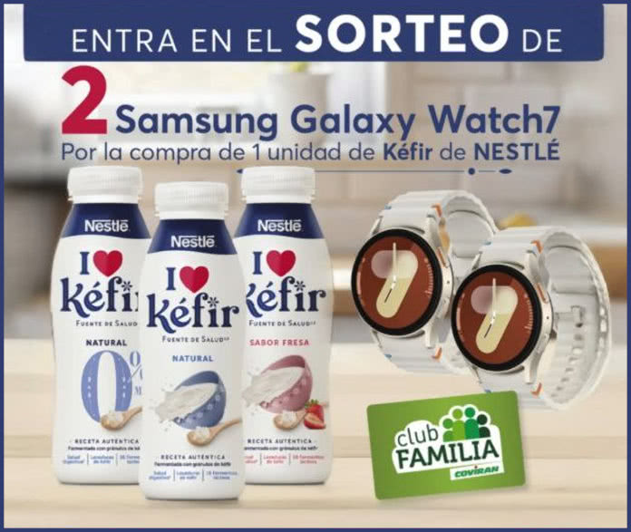 Sorteo Por Compra Coviran Nestle Kefir 2 Samsung Galaxy Watch 7