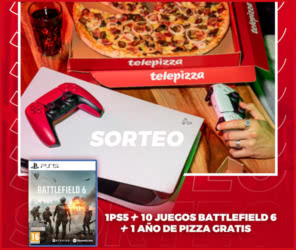 Sorteo Telepizza Ps5 10 Juegos 12 Meses Pizzas