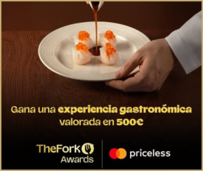 Sorteo The Fork Experiencia Gastronomica 500e