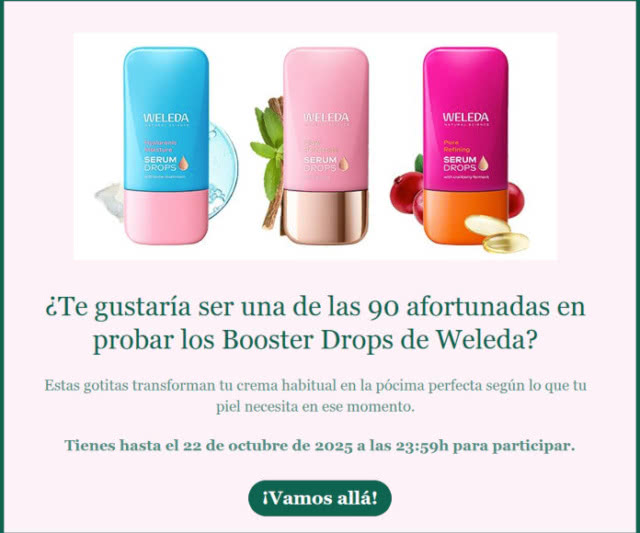 Tester Weleda 90 Booster Drops