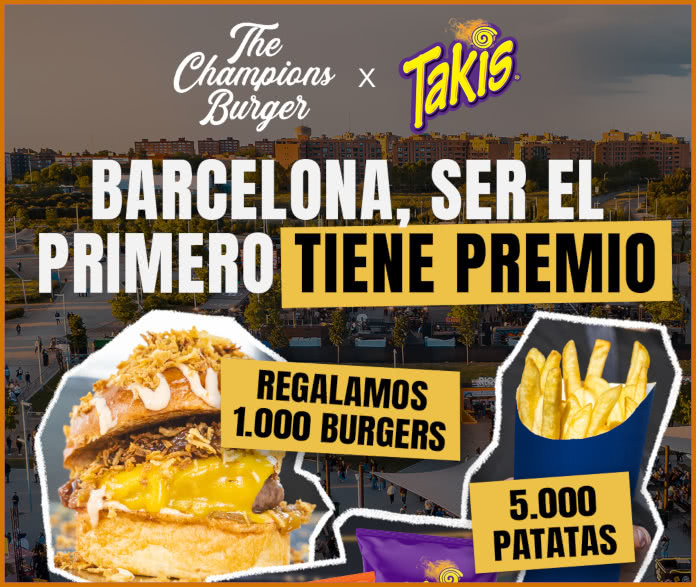 Gratis The Champions Burger 1000 Burgers 5000 Patatas 6000 Takis