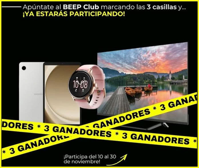 Sorteo Beep Informática 3 Ganadores