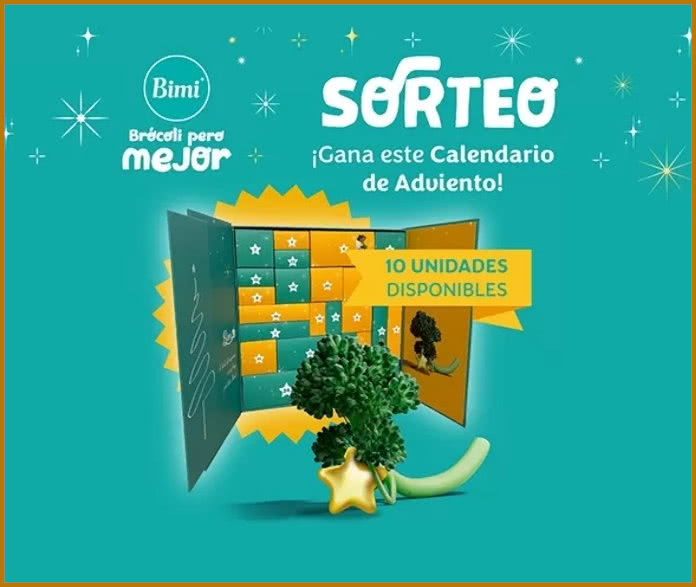 Sorteo Bimi 10 Calendarios Adviento