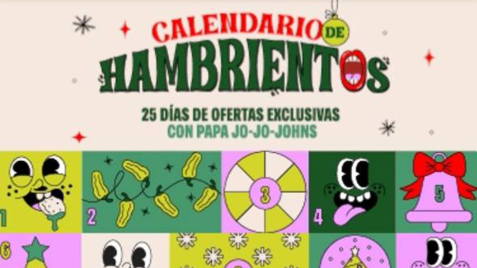 Sorteo Calendario Adviento 2025 Papa Johns