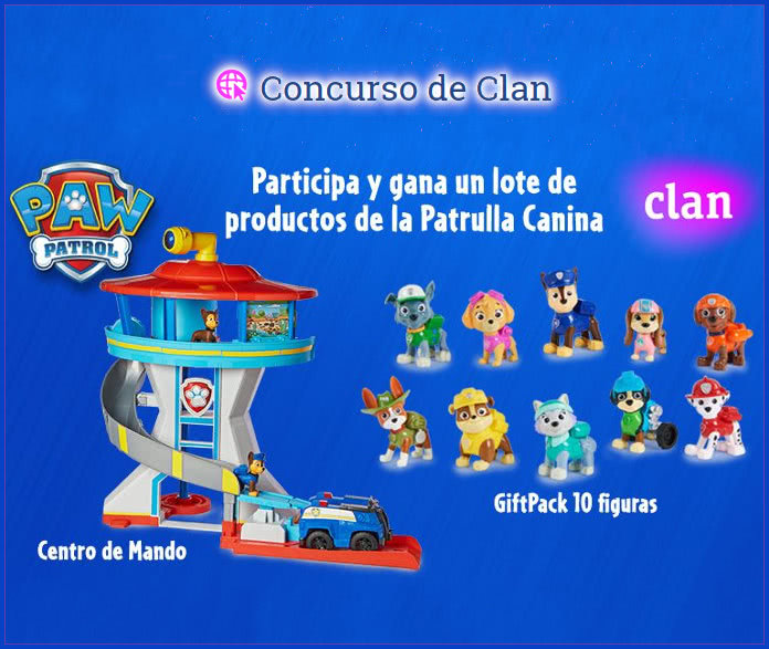 Sorteo Clan Tv Lotes Patrulla Canina
