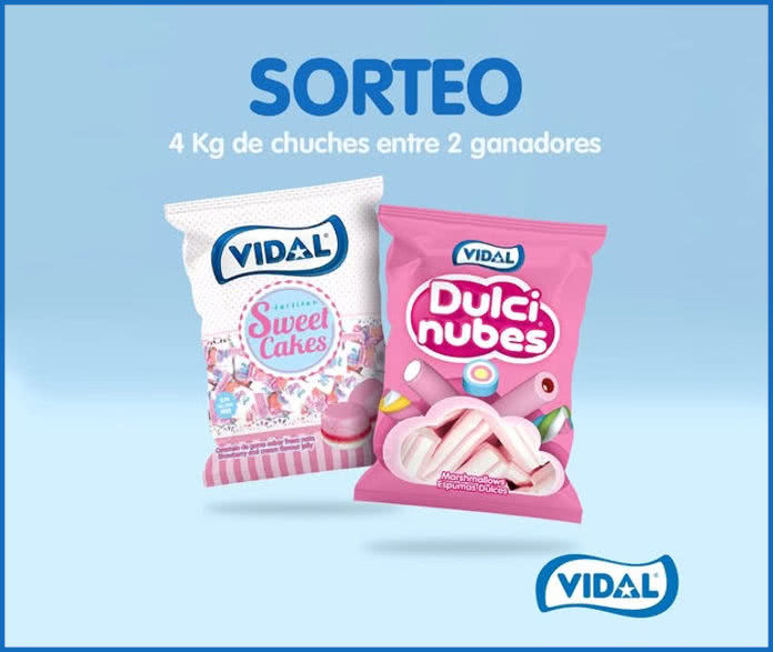 Sorteo Golosinas Vidal 4kg Chuches 2 Ganadores