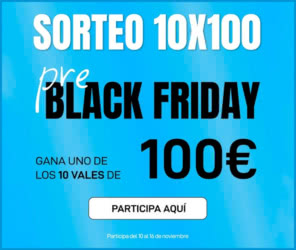 Sorteo Padelmarket 10 Vales 100
