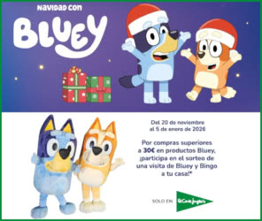 Sorteo Por Compra El Corte Ingles Bluey Visita Casa