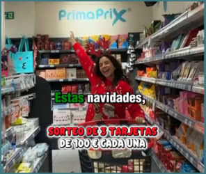 Sorteo Primaprix 3 Tarjetas 100e Navidades