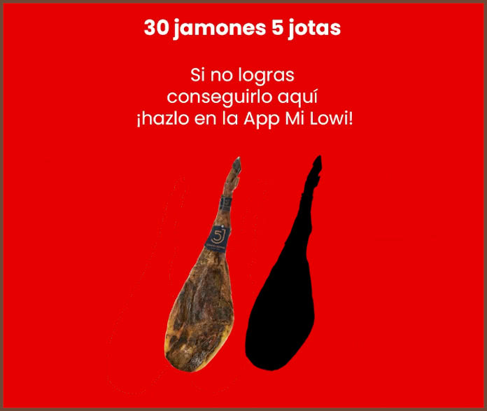 Sorteo Lowi 30 Jamones 5 Jotas