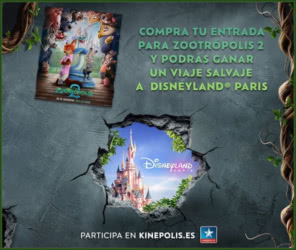 Sorteo Por Compra Kinepolis Zootropolis 2 Viaje Disneyland Paris