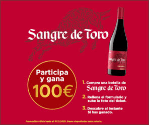 Sorteo Por Compra Sangre De Toro 100e